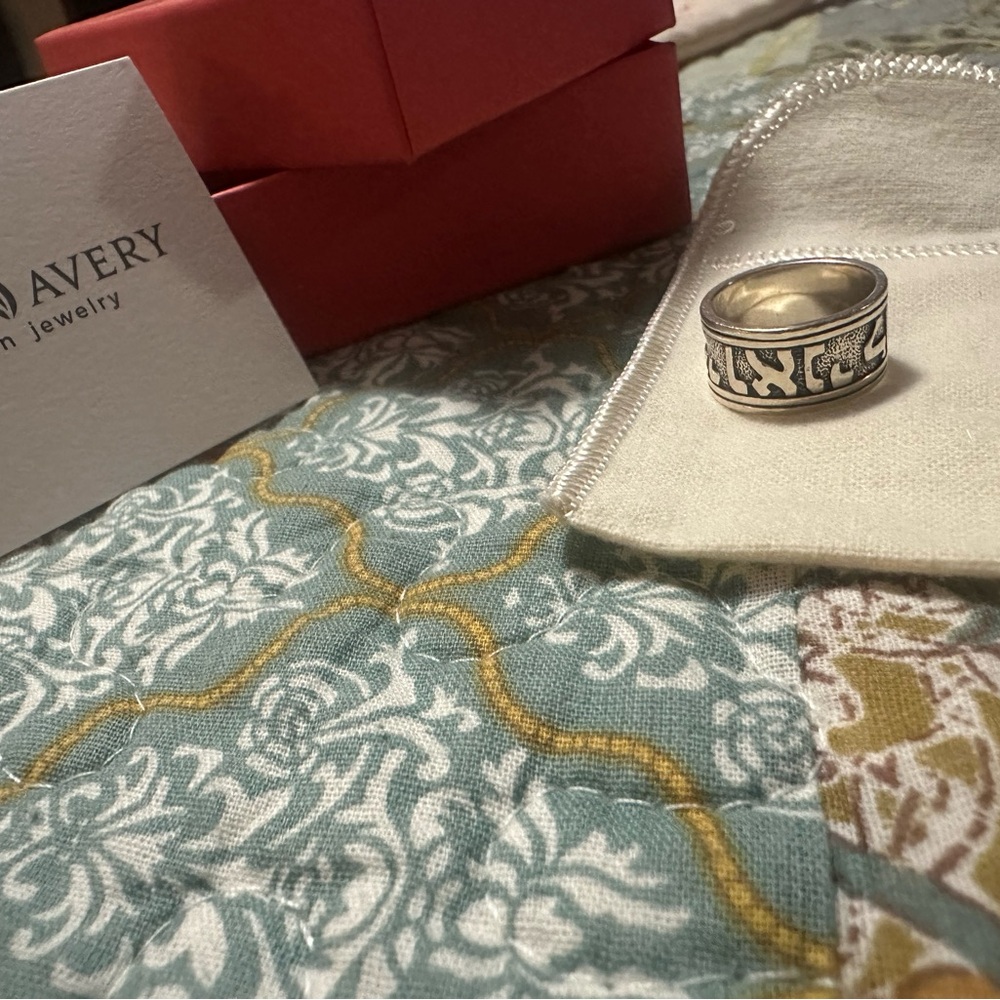 James Avery Silver and Black Ring